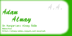 adam almay business card